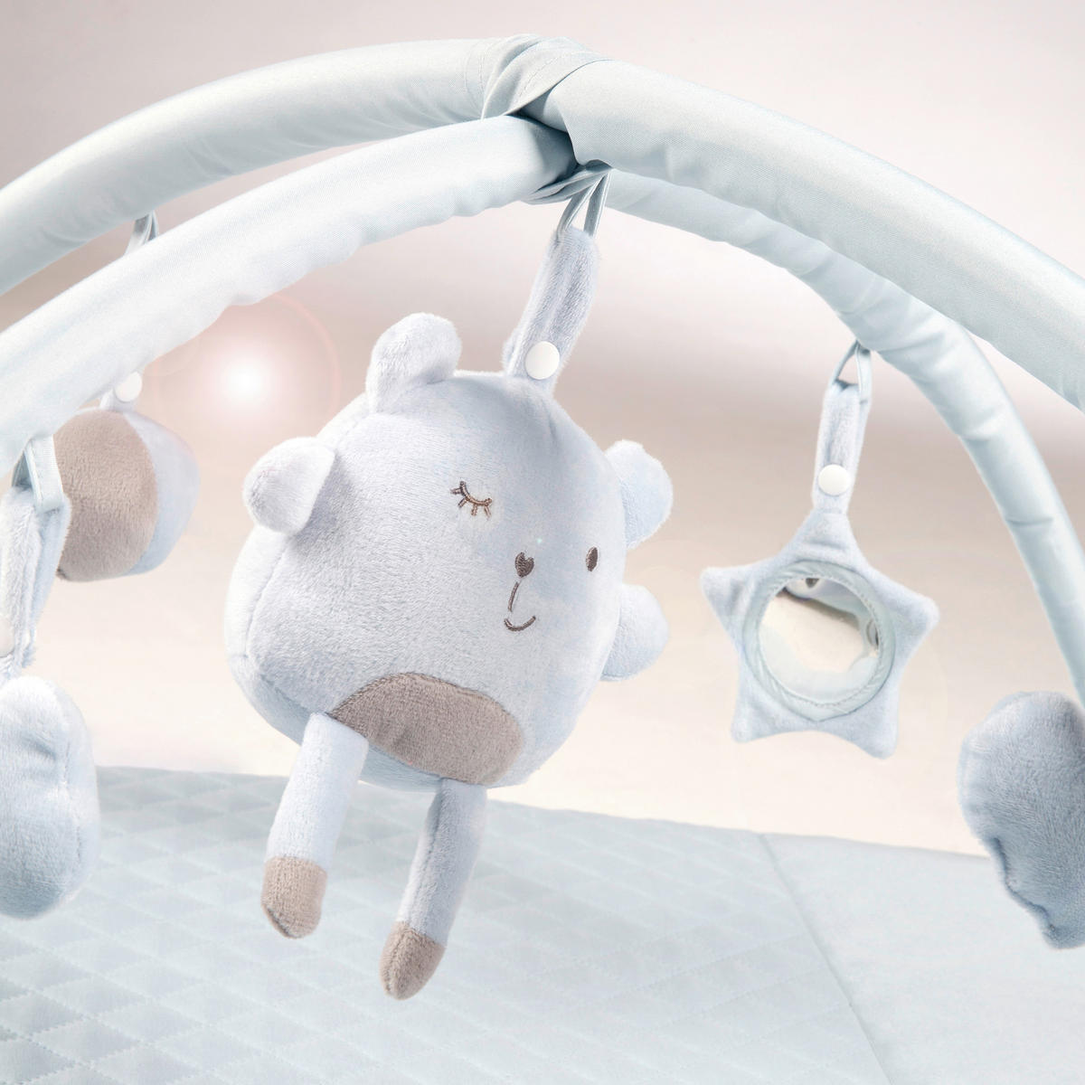 Krabbeldecke Roba Style  - Hellblau, Konventionell, Textil (85/45/75cm) - Roba