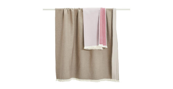 WENDEDECKE MAGDA 140/210 cm - Dunkelgrau/Grau, Natur, Textil (140/210cm) - Novel
