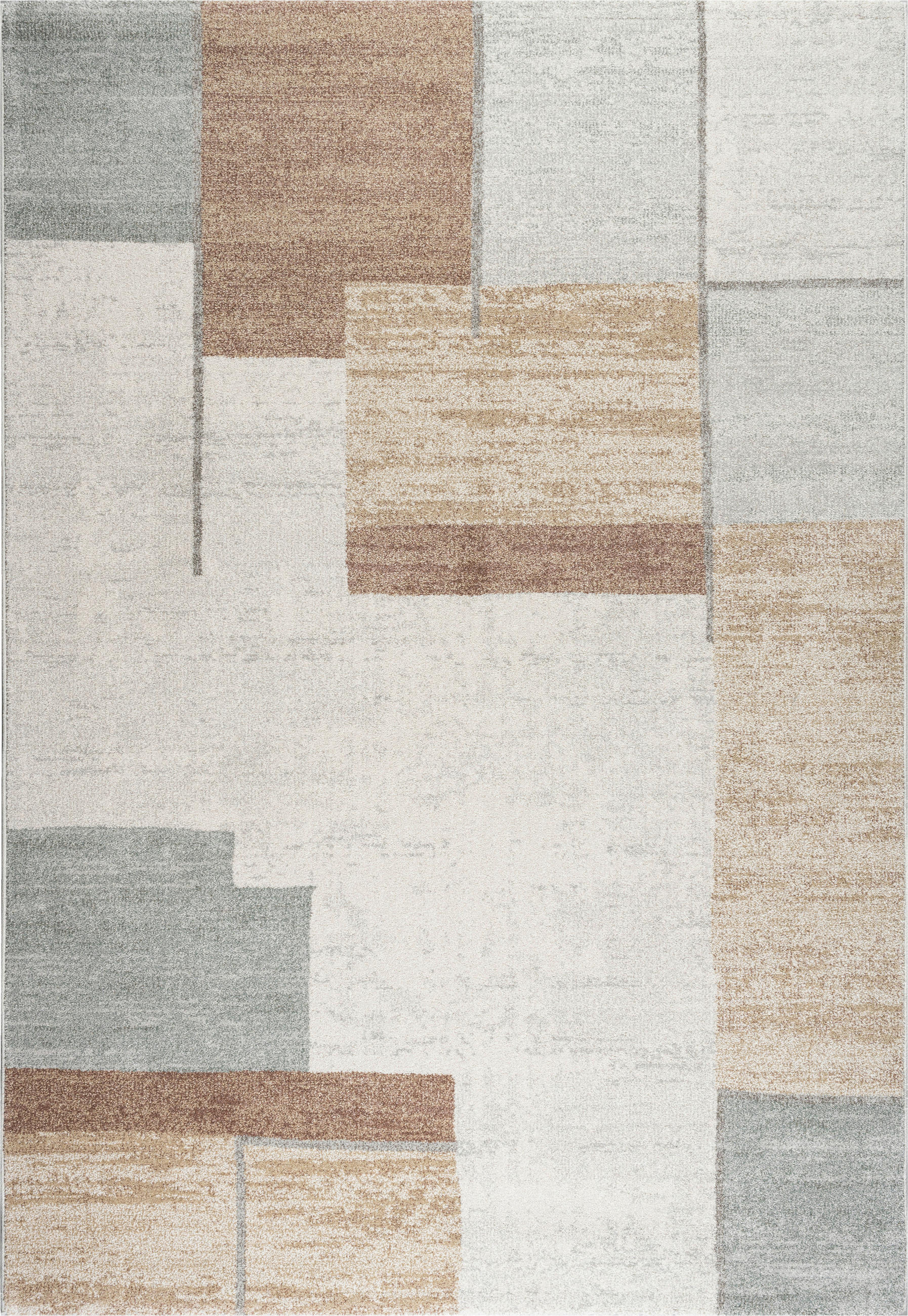 WEBTEPPICH  Wohnzimmer 200/290 cm Madison Creme, Grau, Rostfarben  - Rostfarben/Creme, Basics, Kunststoff/Textil (200/290cm) - Novel