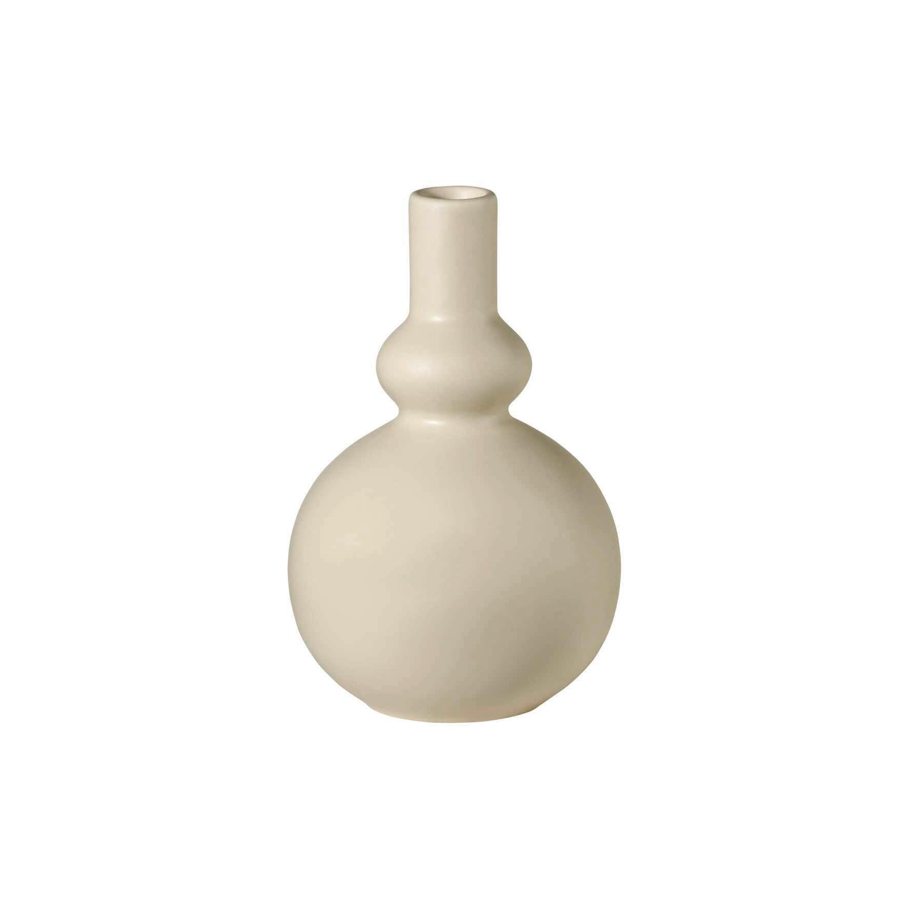 VASE COMO - Beige, KONVENTIONELL, Stein (15,5cm) - ASA