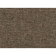 ECKSOFA Braun Struktur  - Chromfarben/Braun, KONVENTIONELL, Textil/Metall (280/310cm) - Carryhome
