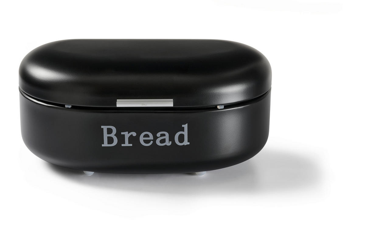 CHLEBNÍK - černá/barvy stříbra, Konvenční, kov/plast (40,5/26,5/18,8cm) - Homeware Profession.