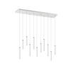 ZÁVĚSNÉ LED SVÍTIDLO,  115/150/15 cm - bílá, Trend, kov (115/150/15cm)