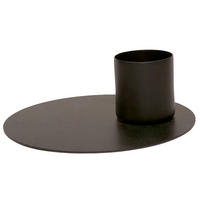 STABKERZENHALTER - Schwarz, Basics, Metall (12,5cm)
