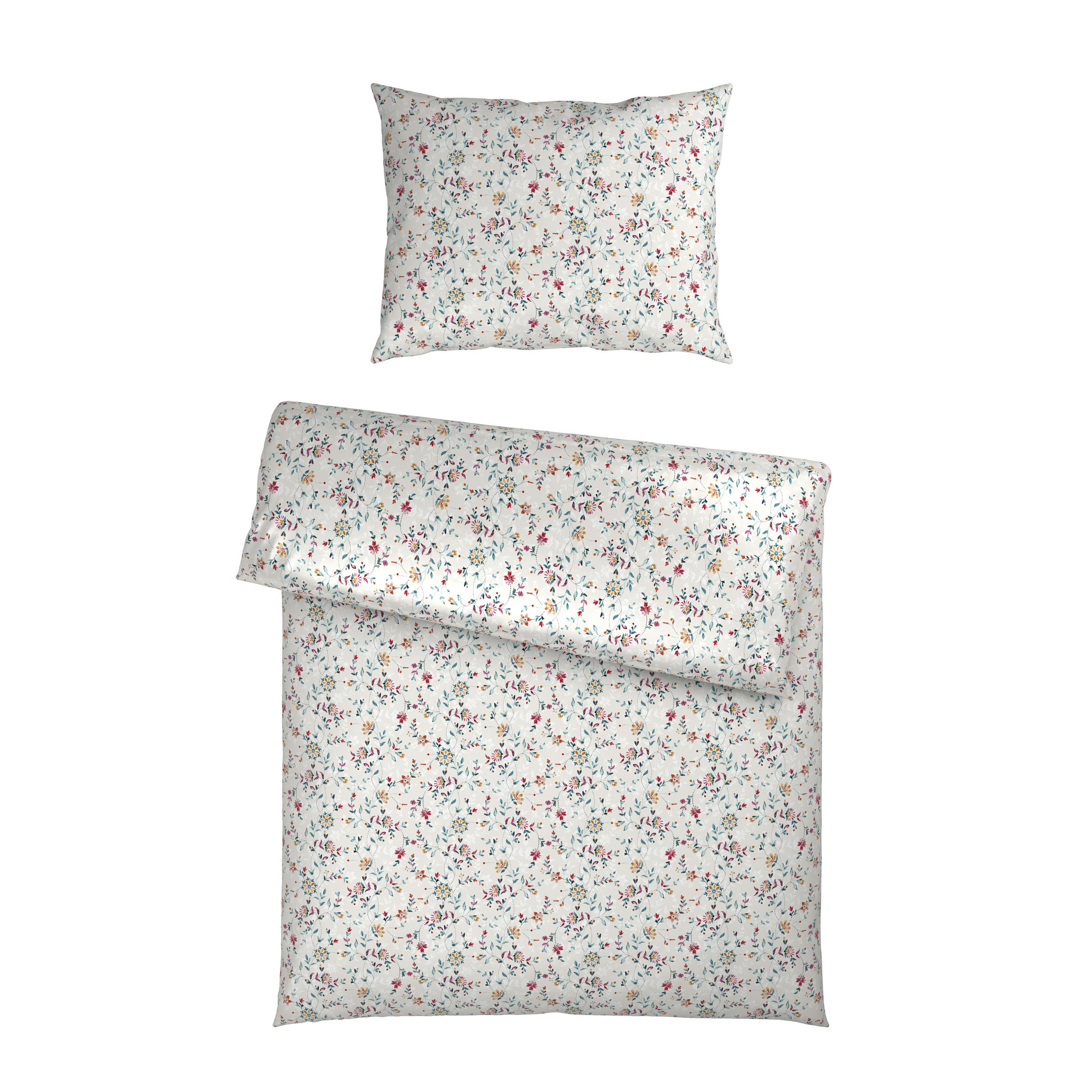 POSTELJINA MILLIE 140/200 cm saten višebojna  - višebojna, Konvencionalno, tekstil (140/200cm) - Esposa