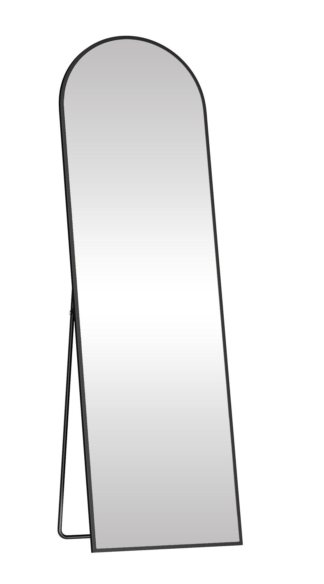 STANDSPIEGEL 40/150/29 cm  - Schwarz, Trend, Glas/Metall (40/150/29cm) - Boxxx