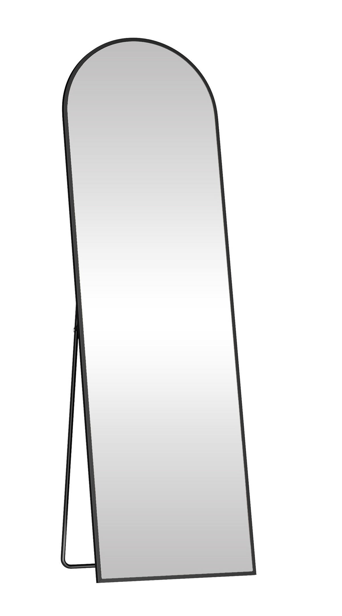 STANDSPIEGEL 40/150/29 cm  - Schwarz, Trend, Glas/Metall (40/150/29cm) - Boxxx