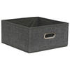 REGALKORB 31/31/15 cm  - Grau, Basics, Karton/Textil (31/31/15cm) - Homeware