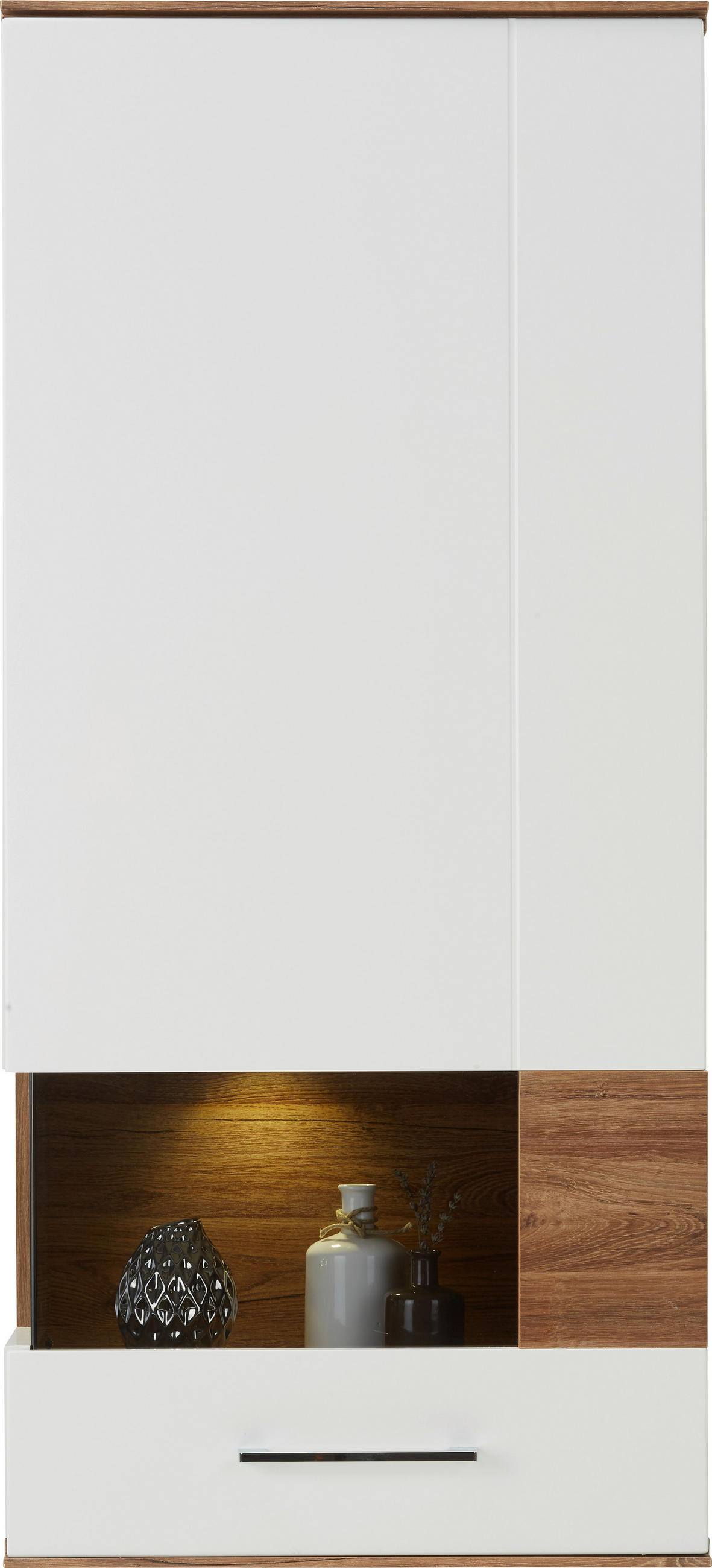 VÄGGHÄNGD MODUL i vit   - vit, Design, trä (60/133/37cm) - Premium Living