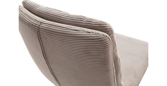 STUHL - Sandfarben/Seidengrau, Design, Textil/Metall (49/90/68cm) - Johann Jakob