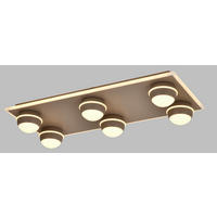 LED-DECKENLEUCHTE Biarritz 74/32/12,5 cm  - Sandfarben, Design, Kunststoff/Metall (74/32/12,5cm)