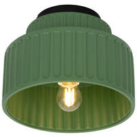 DECKENLEUCHTE 23/18,5 cm   - Grün, Design, Kunststoff/Metall (23/18,5cm) - Collet's Monde