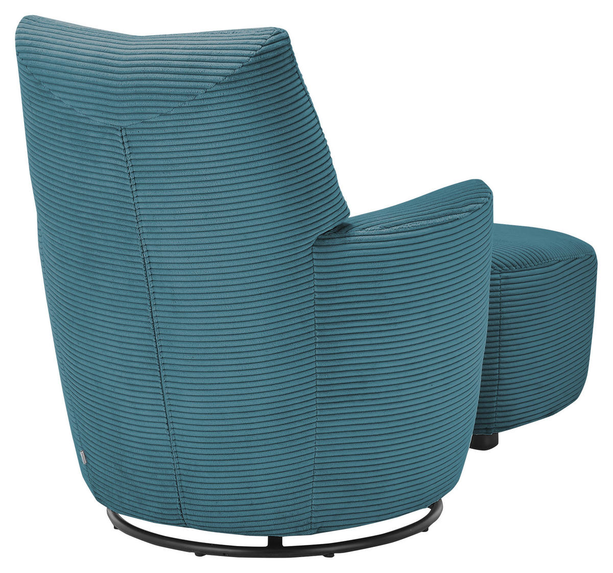 SESSEL Cord Blau    - Blau/Schwarz, Design, Textil/Metall (80/96/88cm) - SetOne by Musterring