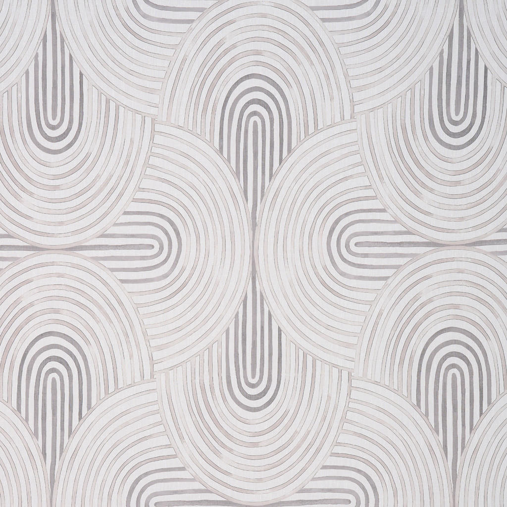 Thumbnail - Novel Fertigvorhang Romance, Grau, Textil, Graphik, 140x255 cm, beliebig kürzbar, für Stange und Schiene geeignet, Wohnt...