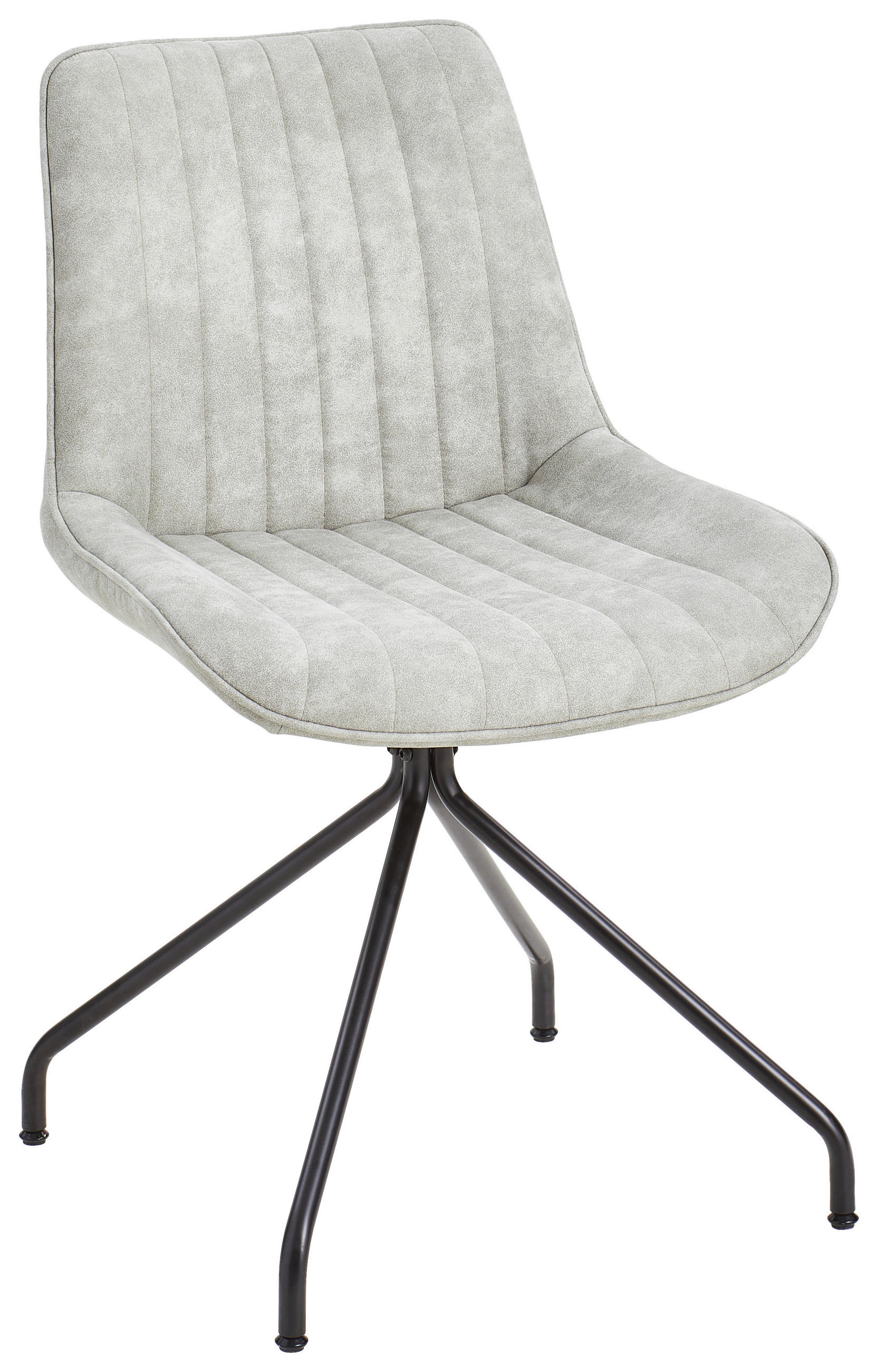 STUHL - Sandfarben/Schwarz, Design, Textil/Metall (50/84,5/57cm) - Carryhome