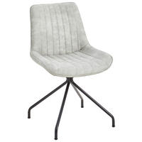 STUHL - Sandfarben/Schwarz, Design, Textil/Metall (50/84,5/57cm) - Carryhome
