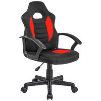 Scaun birou tineret - roșu/negru, Konventionell, plastic/metal (54/88-98/59cm) - Cantus