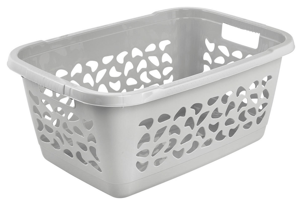 RUHÁSKOSÁR - szürke, Basics, műanyag (65/44/28cm)