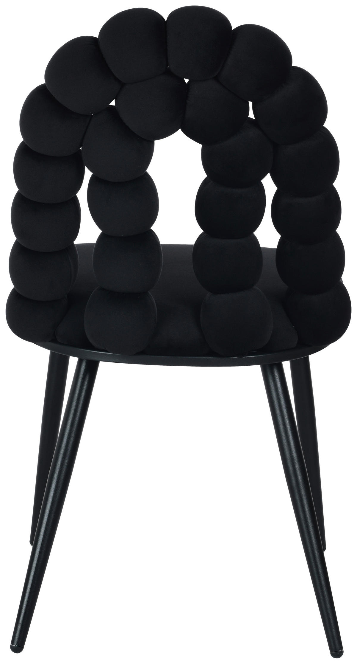 ŽIDLE, černá - černá, Moderní, kov/dřevo (47/87/61cm) - Livetastic