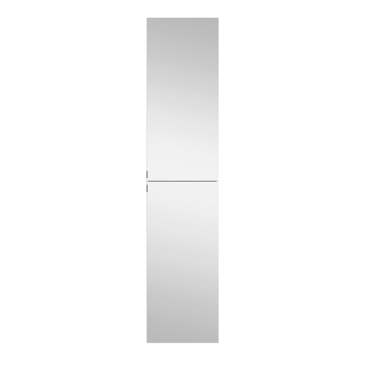 SPIEGELSCHRANK 40/180/35 cm  - Wildeiche/Edelstahlfarben, Trend, Holzwerkstoff/Metall (40/180/35cm) - Held