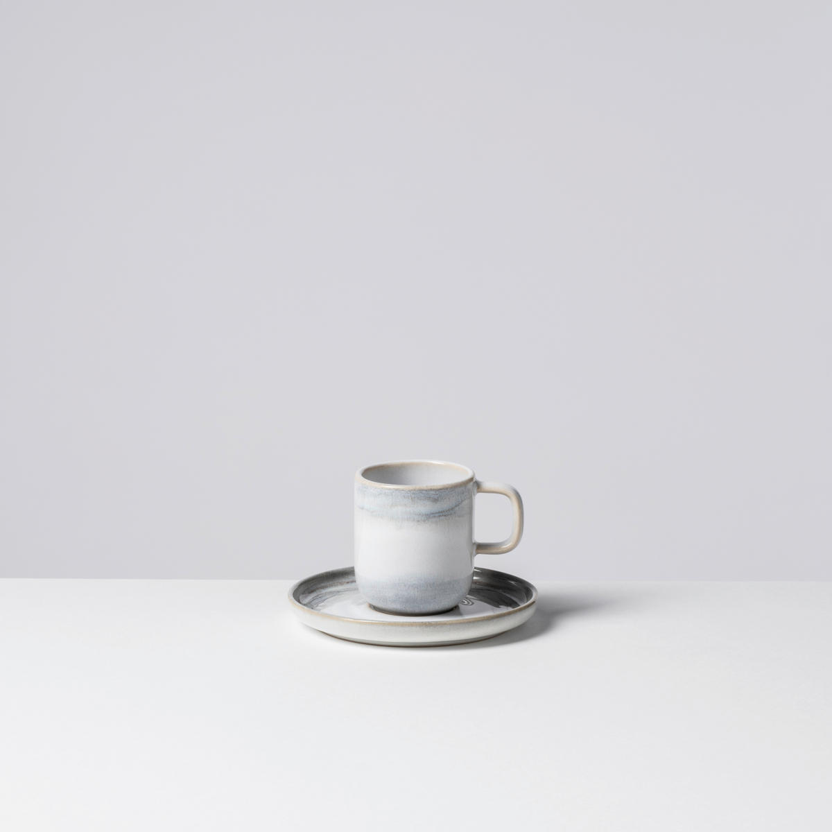 TASSENSET TIEFER SEE 8-teilig  - Hellgrau/Weiß, Basics, Keramik - Gipfelstück