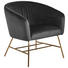 SESSEL in Metall, Textil Dunkelgrau - Dunkelgrau/Goldfarben, MODERN, Textil/Metall (72/76/67cm) - Ambia Home SESSEL in Metall, Textil Dunkelgrau - Dunkelgrau/Goldfarben, MODERN, Textil/Metall (72/76/67cm) - Ambia Home