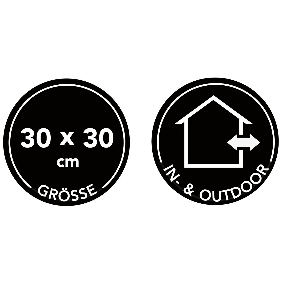 TERRASSENFLIESE Braun  - Braun, Basics, Kunststoff (30/30/2cm)