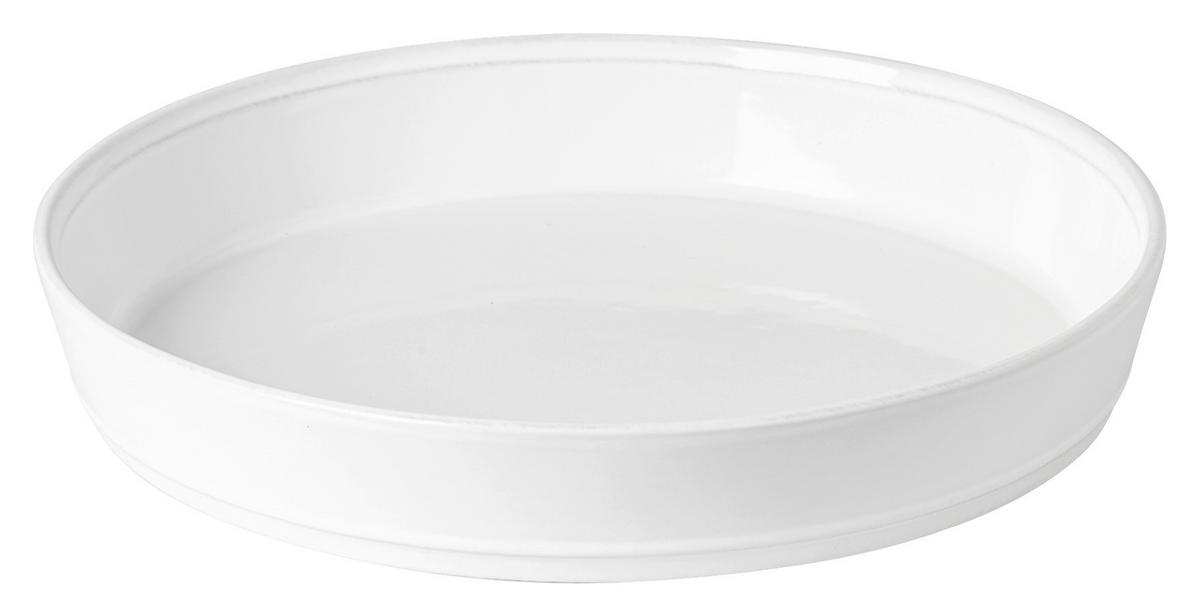 TORTENPLATTE - Weiß Hochglanz, Basics, Keramik (30/5cm) - Costa Nova