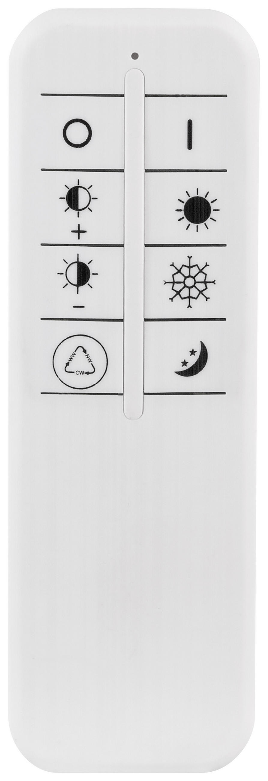 LED-DECKENLEUCHTE 40 W  50/10 cm    - Weiss/Opal, Basics, Kunststoff/Metall (50/10cm) - Globo