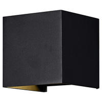 VENKOVNÍ NÁSTĚNNÉ SVÍTIDLO - černá, Basics, kov (10/10/10cm)