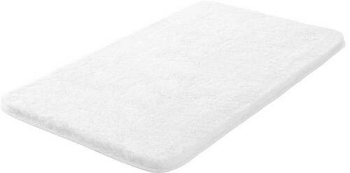 BADTEPPICH Weiß 80/140 cm  - Weiß, Basics, Kunststoff/Textil (80/140cm) - Grund
