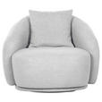 COCKTAILSESSEL - Hellgrau/Schwarz, LIFESTYLE, Textil/Metall (101/79/96cm) - Xora