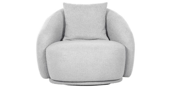 COCKTAILSESSEL - Hellgrau/Schwarz, LIFESTYLE, Textil/Metall (101/79/96cm) - Xora