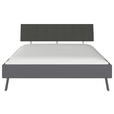 BETT 180/200 cm  in Grau  - Grau, Design, Holzwerkstoff/Textil (180/200cm) - Carryhome