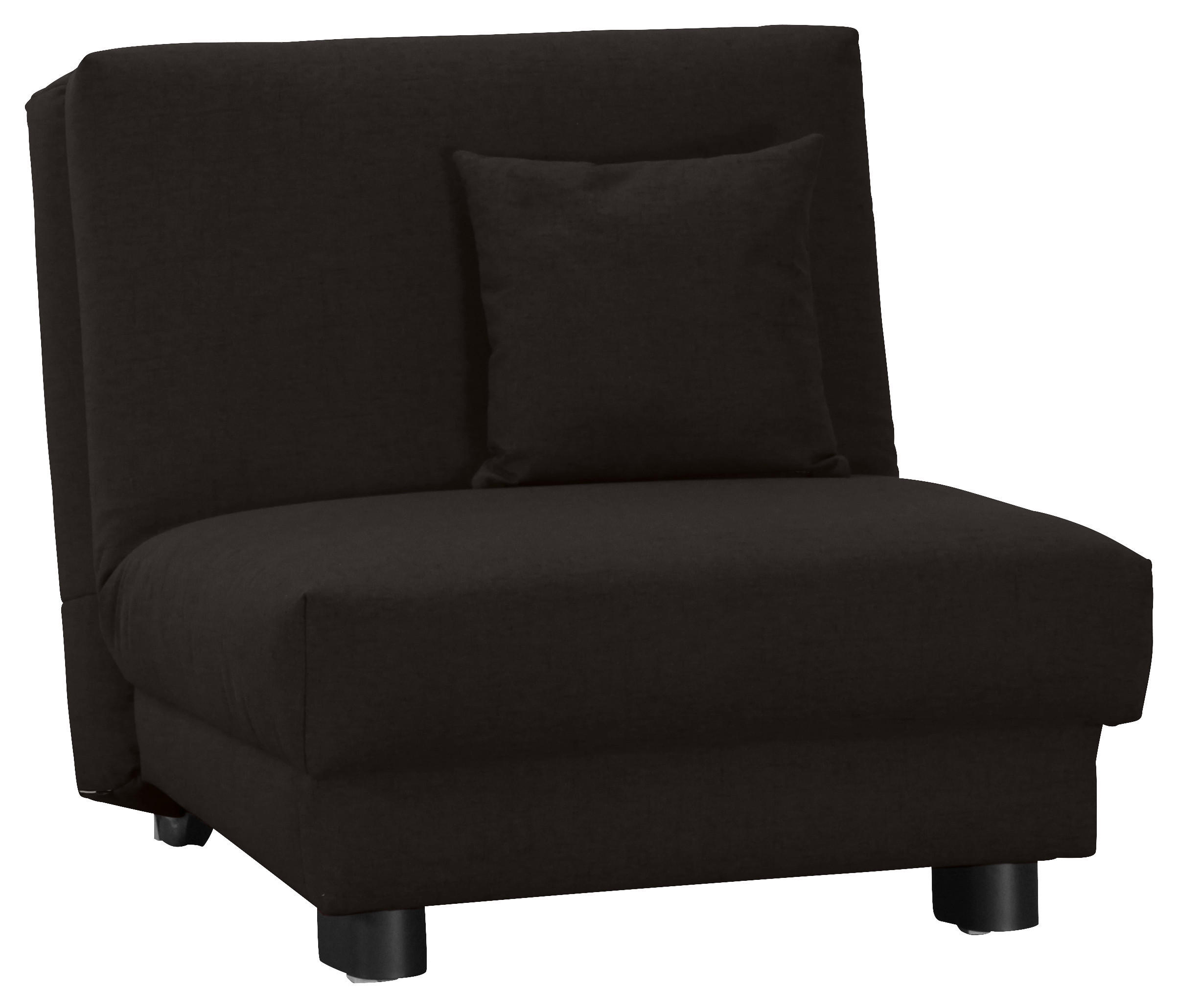 SCHLAFSESSEL Chenille Schwarz    - Schwarz, Design, Textil/Metall (85/85/100cm) - Carryhome