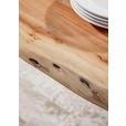 ESSTISCH in Holz, Metall 140/90/76 cm - Schwarz/Akaziefarben, Design, Holz/Metall (140/90/76cm) - Landscape