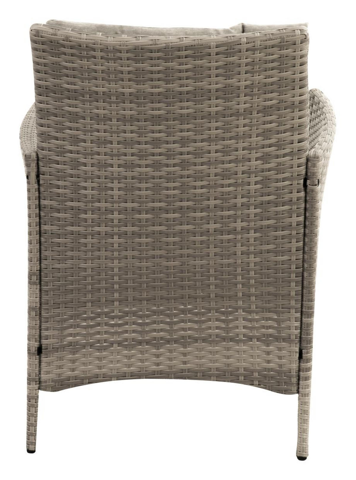 LOUNGEGARNITUR 11-teilig   140/68/80 cm Stahl  - Beige/Grau, MODERN, Kunststoff/Textil (140/68/80cm) - Gardenson
