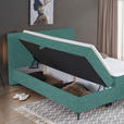 BOXBETT 160/200 cm  in Petrol  - Petrol/Schwarz, Design, Holz/Holzwerkstoff (160/200cm) - Xora