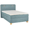 BOXBETT 120/200 cm  in Hellblau  - Hellblau, Konventionell, Holz/Textil (120/200cm) - Moderano
