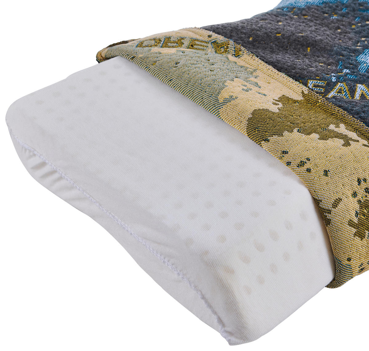 NACKENSTÜTZKISSEN  - Blau, Textil (60/38/10cm) - Sleeptex