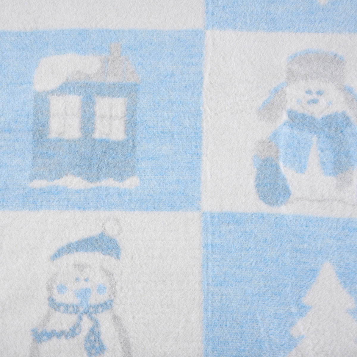 HEBKÁ DEKA - modrá/krémová, Trend, textil (75/100cm) - Patinio