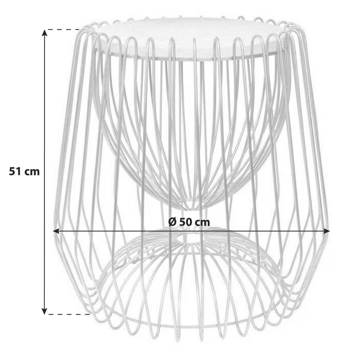 PRÍRUČNÝ STOLÍK, čierna - čierna, Basics, kov/kameň (50/50/51cm)