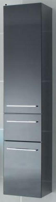 DULAP SUSPENDAT 35/168/30,7 cm  - culoare crom/antracit, Basics, sticlă/metal (35/168/30,7cm) - Leonardo