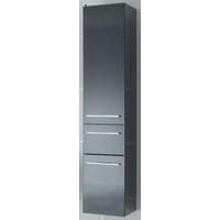 DULAP SUSPENDAT 35/168/30,7 cm  - culoare crom/antracit, Basics, sticlă/metal (35/168/30,7cm) - Leonardo
