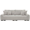 BIGSOFA in Chenille Naturfarben  - Dunkelbraun/Naturfarben, KONVENTIONELL, Kunststoff/Textil (250/100/90cm) - Carryhome