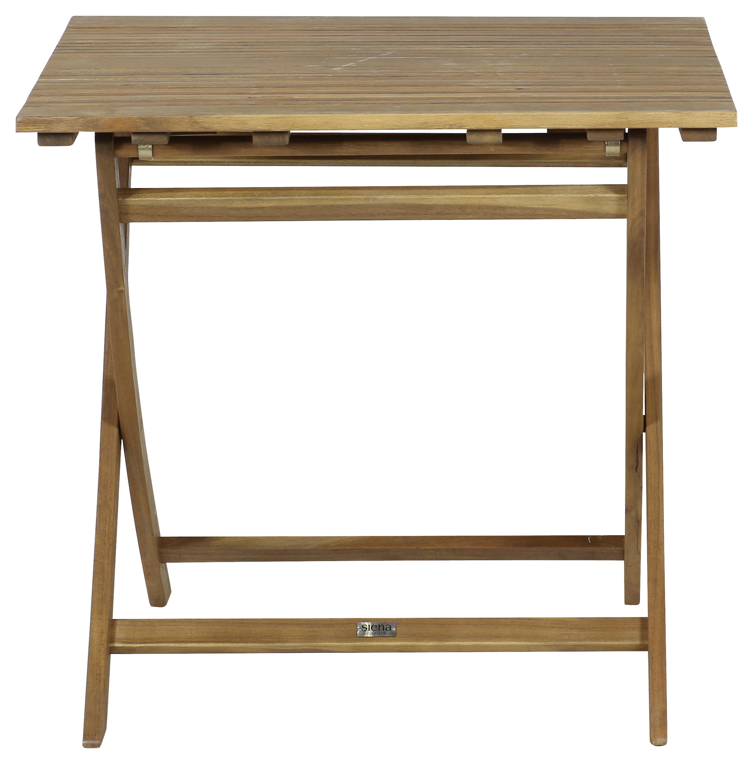 GARTENKLAPPTISCH 80/80/74 cm Holz - Akaziefarben, KONVENTIONELL, Holz (80/80/74cm) - Siena Garden