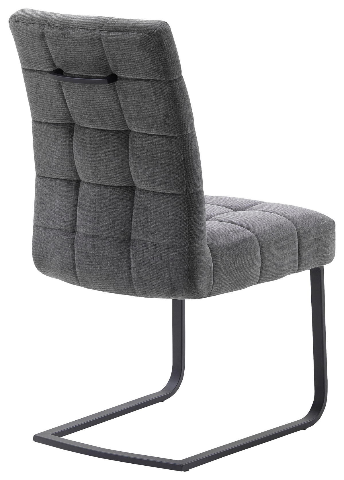 NIHAJNI STOL, kovina, tekstil temno siva  - temno siva/črna, Design, kovina/tekstil (47/96/63cm) - Venda