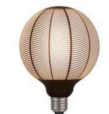 LED FILAMENT ŽARULJA - bež, Trend, plastika (17/12,5cm)