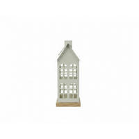 LATERNENHAUS - Weiß, LIFESTYLE, Holz/Metall (12/12/30cm)