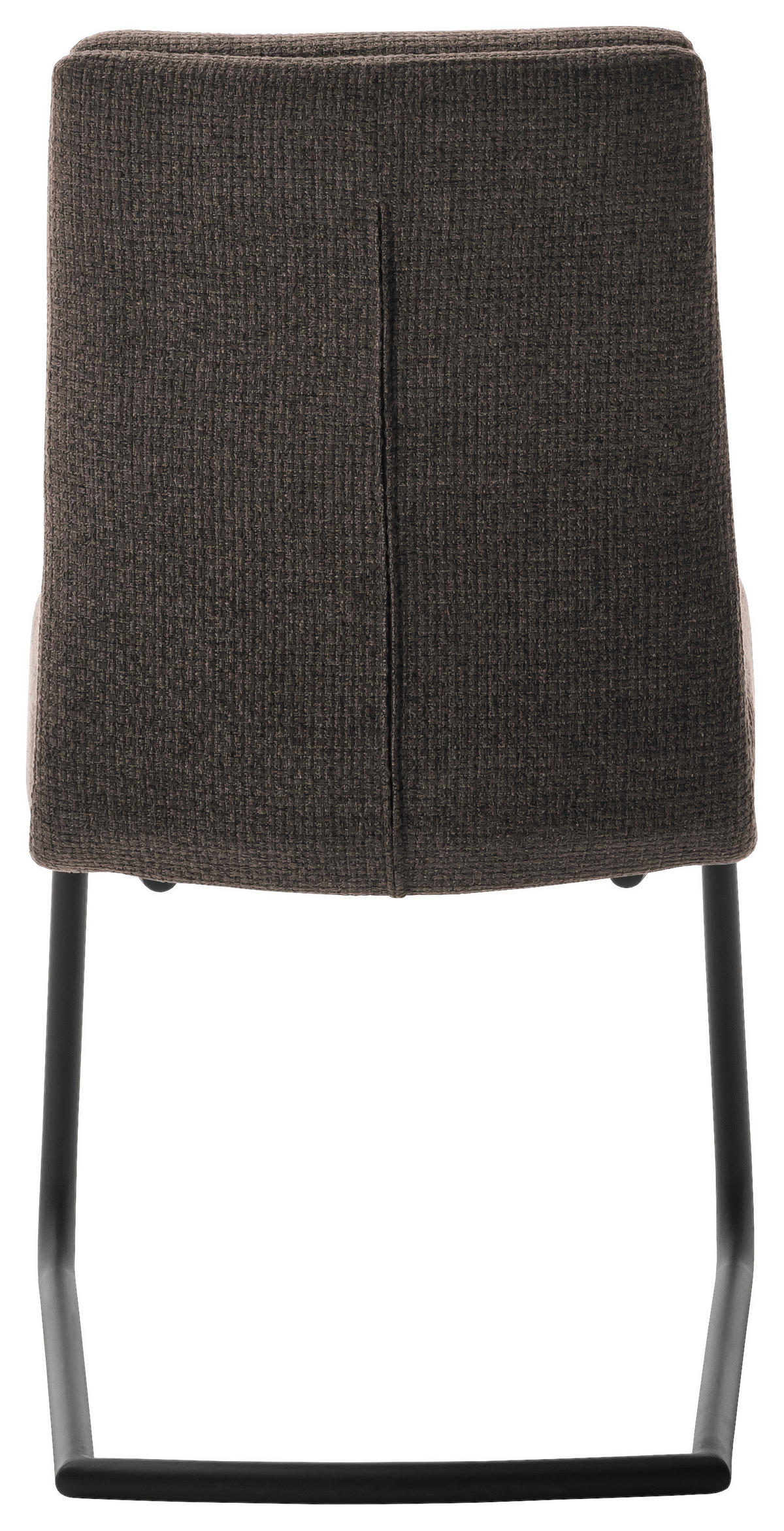 SCHWINGSTUHL  in Stahl Webstoff  - Schwarz/Cappuccino, Design, Textil/Metall (47/90/64cm) - Dieter Knoll